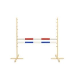 Hobby horse šuolių kliūtis su dviem kartelėmis, raudona ir mėlyna - Super Hobby Horse
