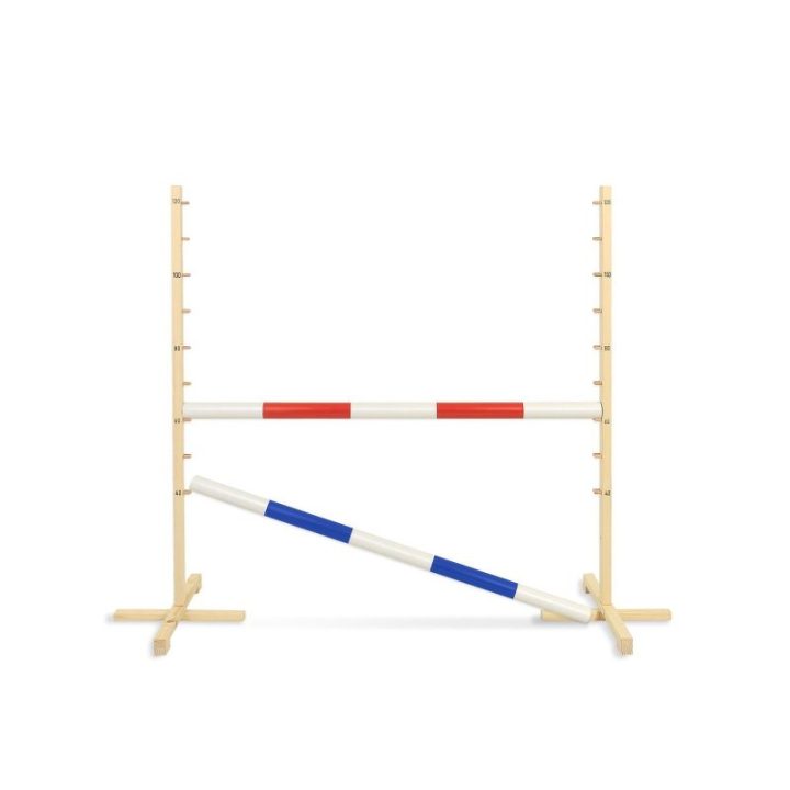 Hobby horse šuolių kliūtis su dviem kartelėmis, raudona ir mėlyna - Super Hobby Horse