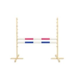 Hobby horse šuolių kliūtis 120 cm, dvi kartelės: rožinė ir mėlyna - Super Hobby Horse