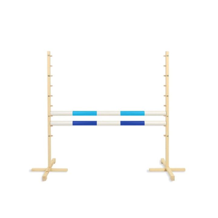 Hobby horse šuolių kliūtis su dviem kartelėmis, šviesiai mėlyna ir mėlyna - Super Hobby Horse
