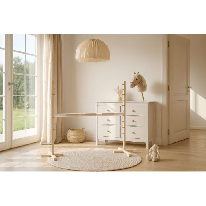 Hobby horse šuolių kliūtis 160 × 120 cm, smėlio spalvos kartelė - Super Hobby Horse