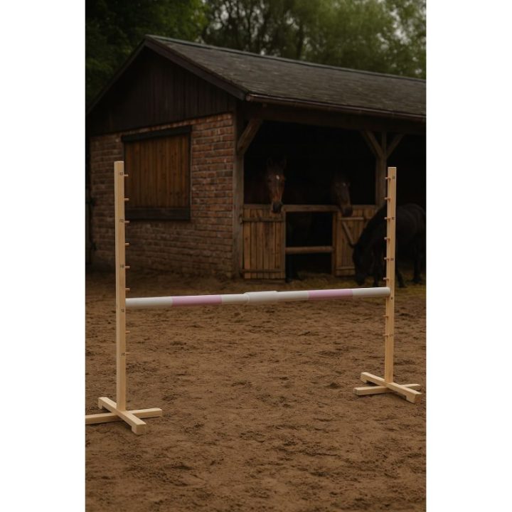 Hobby horse kliūties kartelė, 160 cm, šviesiai rožinė - Super Hobby Horse