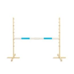Hobby horse šuolių kliūtis 160 cm, 120 cm aukščio, žydra kartelė - Super Hobby Horse