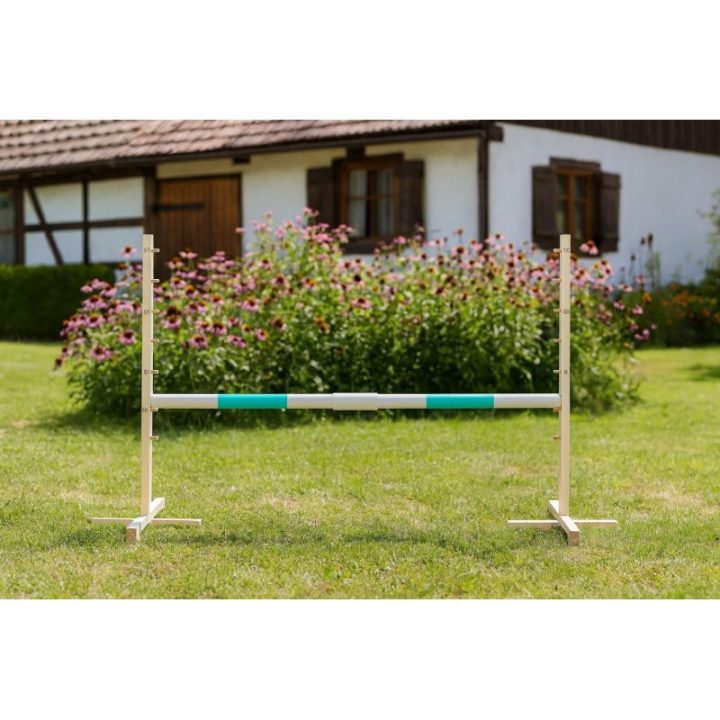 Hobby horse šuolių kliūtis 160 × 120 cm, mėtų spalvos kartelė - Super Hobby Horse