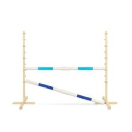 Hobby horse šuolių kliūtis, šviesiai mėlynos ir mėlynos kartelės - Super Hobby Horse
