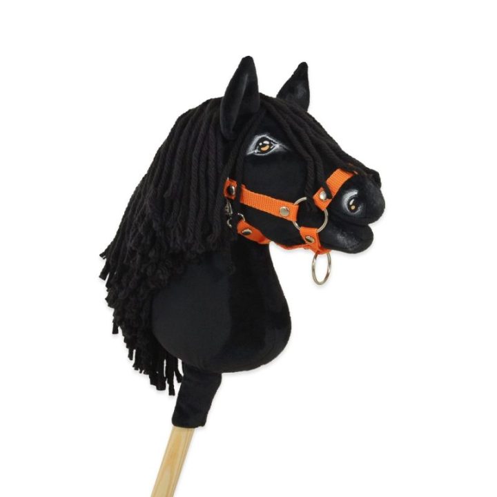 Hobby horse žirgas ant lazdos A4, juodbėris (juodas) - Super Hobby Horse Premium