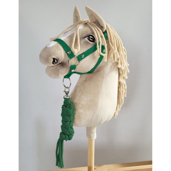 Hobby horse apynasris (kantaras) su pavadžiu, A3, žalias - Super Hobby Horse