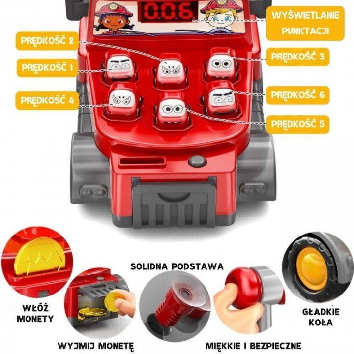 Žaislinis gaisrinis automobilis 2 viename Woopie, nuo 3 metų