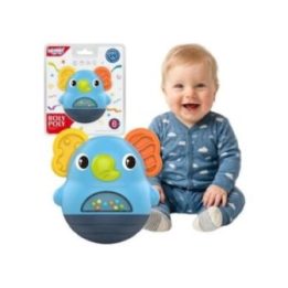 Kūdikių sensorinis barškutis su siūbuojančiu pagrindu Woopie, drambliukas, nuo 6 mėn