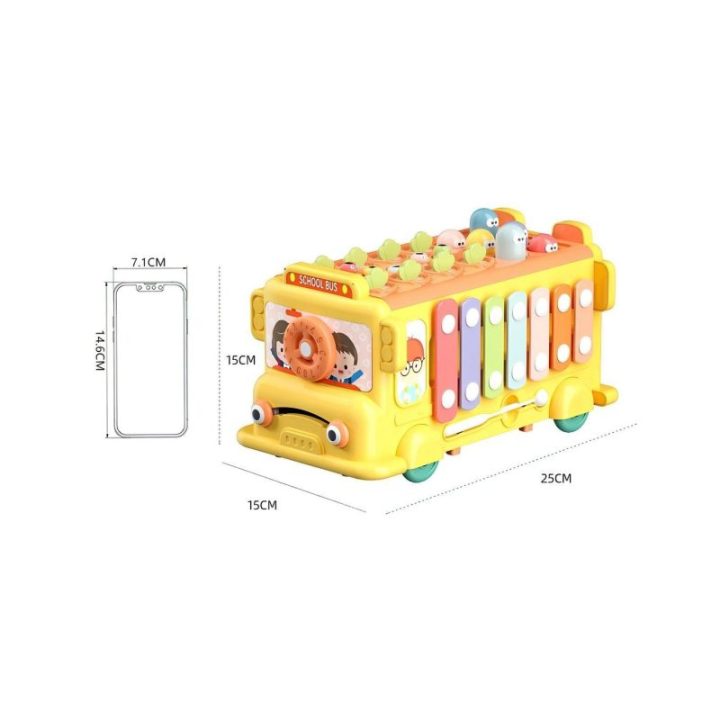 Interaktyvus žaislinis autobusas 6 viename Woopie Baby, nuo 18 mėn