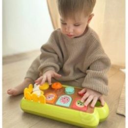 Lavinamasis žaislas su iššokančiais gyvūnėliais Woopie Baby Farma Pop-Up, nuo 18 mėn