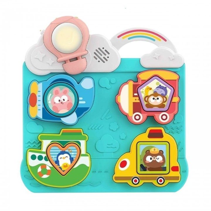 Interaktyvi transporto priemonių dėlionė Woopie Baby, nuo 18 mėn