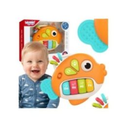 Interaktyvus muzikinis žaislas – žuvelė Woopie Baby, nuo 18 mėn., oranžinė