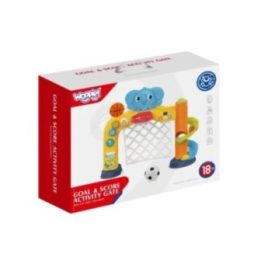 Interaktyvus sporto centras 2 viename su futbolo vartais, krepšiu ir dramblio motyvu Woopie, nuo 18 mėn., 61 × 38 × 54 cm