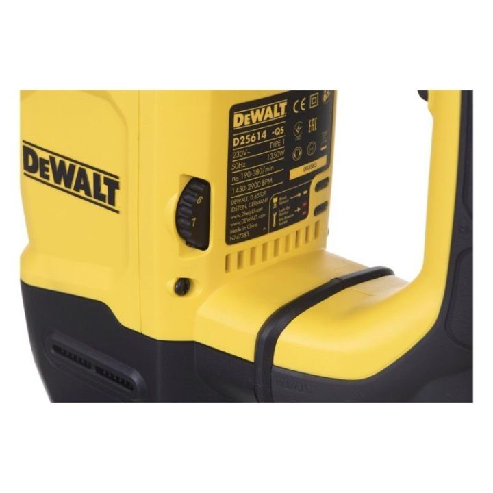 Gręžimo ir kalimo perforatorius DeWALT D25614K, 1 350 W, juodas ir geltonas
