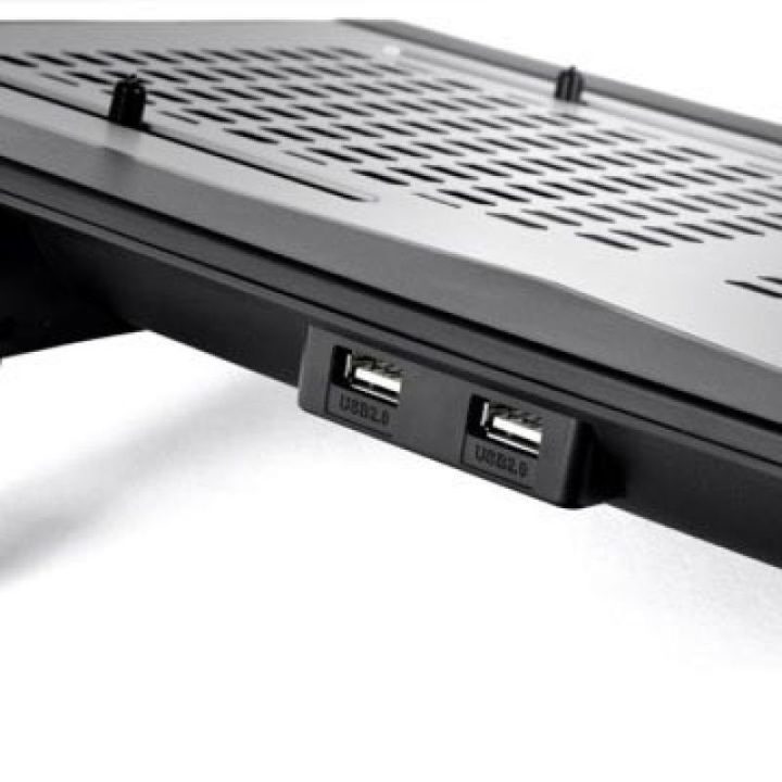 Nešiojamojo kompiuterio aušinimo stovas Thermaltake Massive TM, 2 ventiliatoriai, 17.x colio