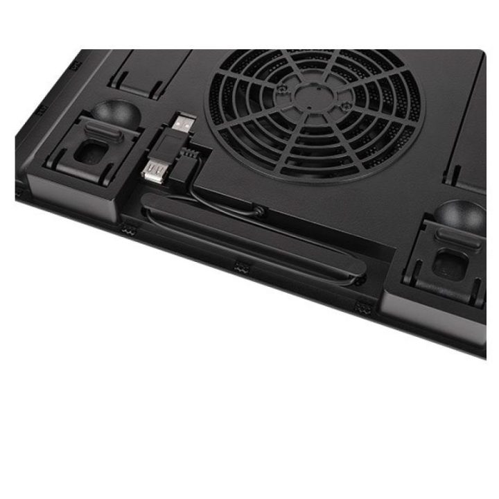 Nešiojamojo kompiuterio aušinimo stovas Thermaltake Massive A23, 10–16 colių, juodas