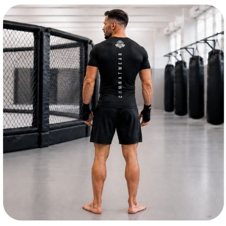 Vyriški kompresiniai marškinėliai DBX Bushido Combatwear, juodi