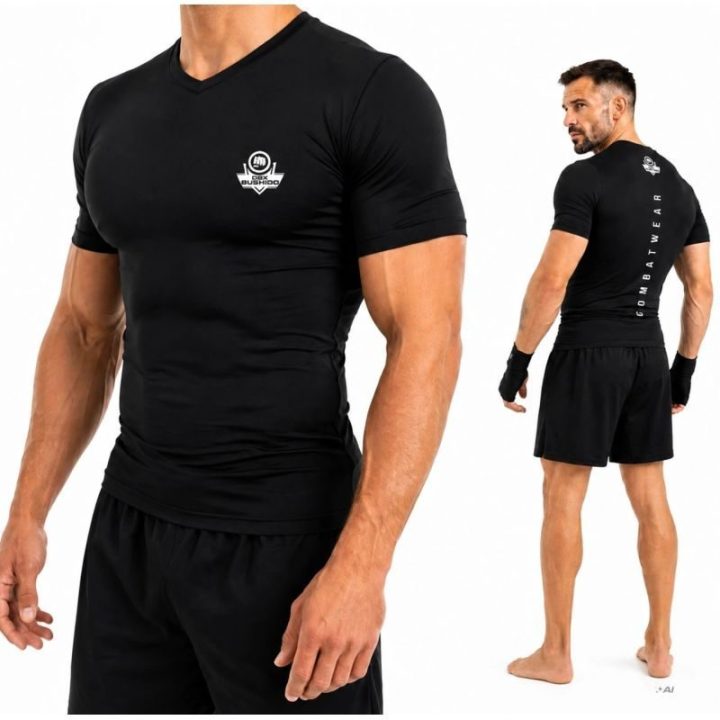 Vyriški kompresiniai marškinėliai DBX Bushido Combatwear, juodi