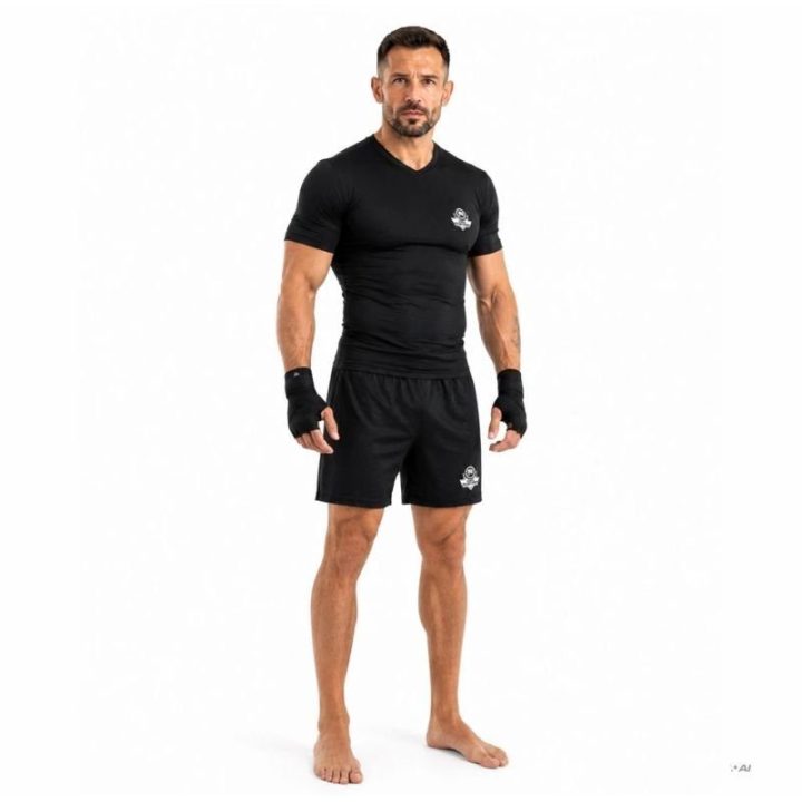 Vyriški kompresiniai marškinėliai DBX Bushido Combatwear, juodi