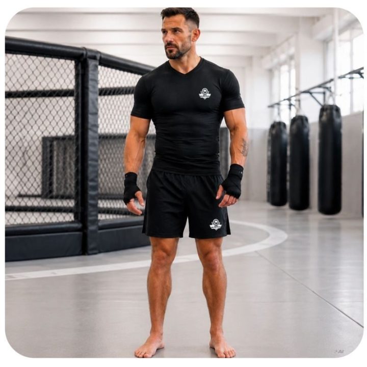 Vyriški kompresiniai marškinėliai DBX Bushido Combatwear, juodi