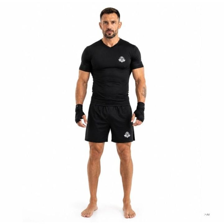 Vyriški kompresiniai marškinėliai DBX Bushido Combatwear, juodi