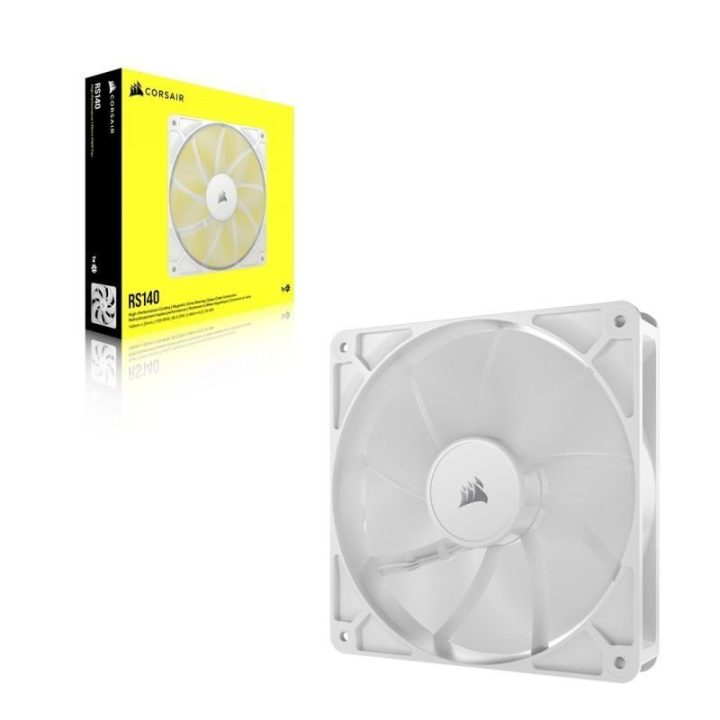 Kompiuterio korpuso ventiliatorius Corsair RS140, 140 mm, baltas