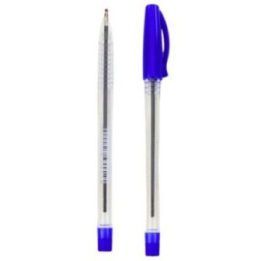 Tušinukas su dangteliu, 0,7 mm galiuku ir mėlynu rašalu