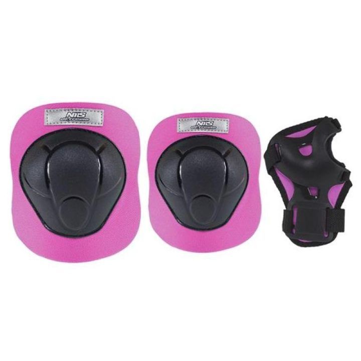 Riešų, alkūnių ir kelių apsaugų rinkinys Nils Extreme H210, M dydis, juodas