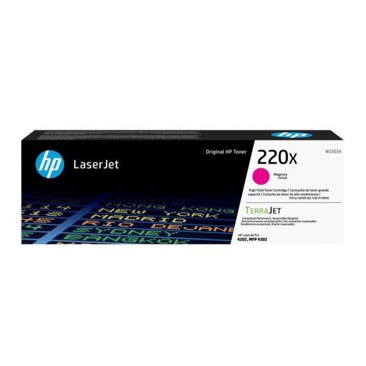 Tonerio kasetė HP 220X LaserJet, 5 500 psl., purpurinė