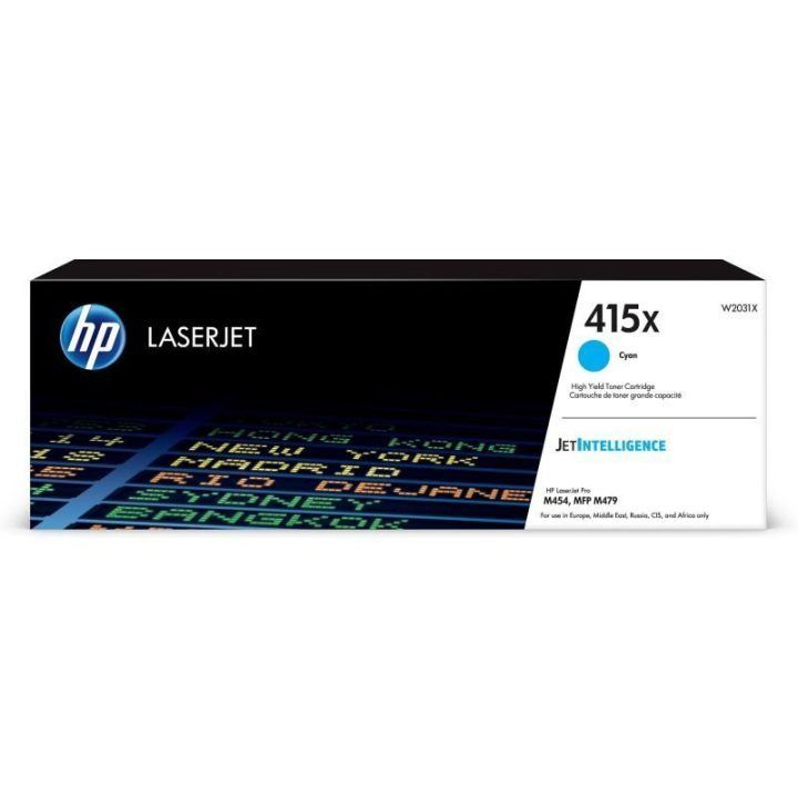 Tonerio kasetė HP 415X, žydra, 6000 psl., W2031X