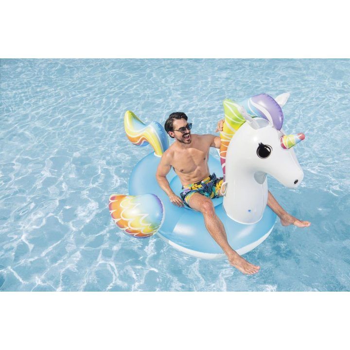 Pripučiamas vienaragio formos plūduras Bestway, 224 × 164 cm