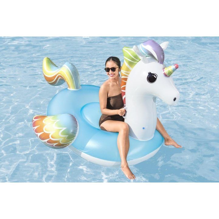 Pripučiamas vienaragio formos plūduras Bestway, 224 × 164 cm