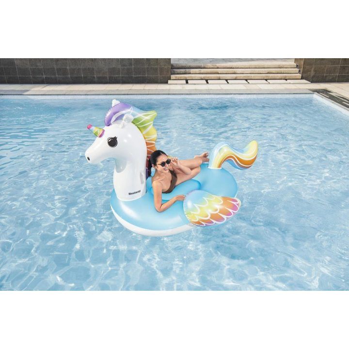 Pripučiamas vienaragio formos plūduras Bestway, 224 × 164 cm