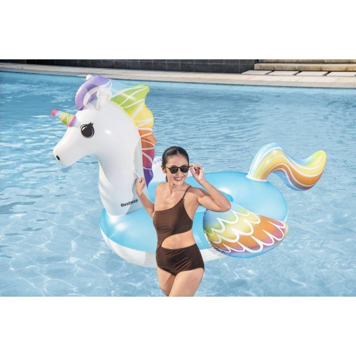 Pripučiamas vienaragio formos plūduras Bestway, 224 × 164 cm