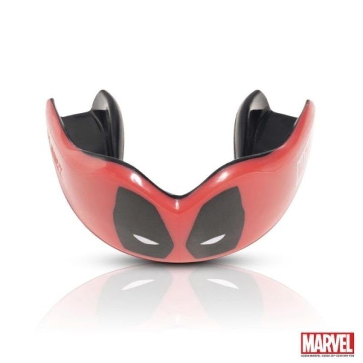 Dantų apsauga su Deadpool motyvu Top Ten, suaugusiųjų, raudona ir juoda