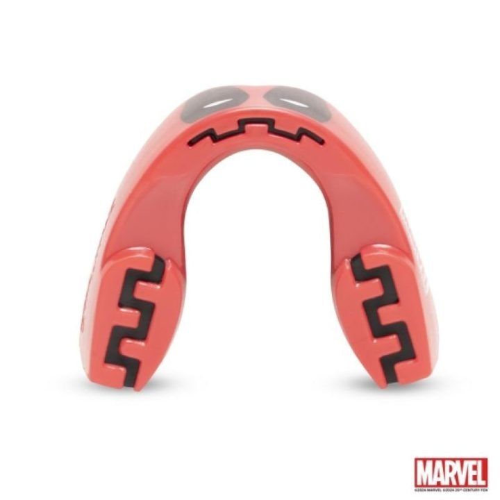Dantų apsauga su Deadpool motyvu Top Ten, suaugusiųjų, raudona ir juoda