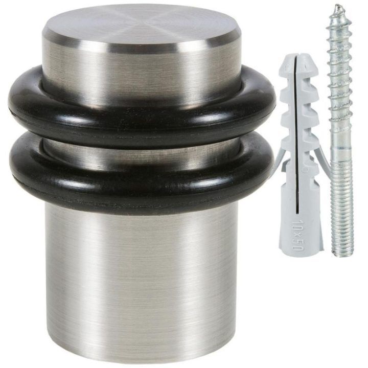 Nerūdijančiojo plieno grindinis durų atmušėjas Kowalski, 25/40 mm