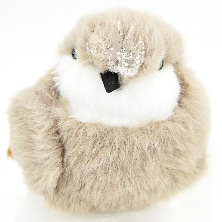 Kalėdinis dekoratyvinis paukštelis su segtuku, 14 cm