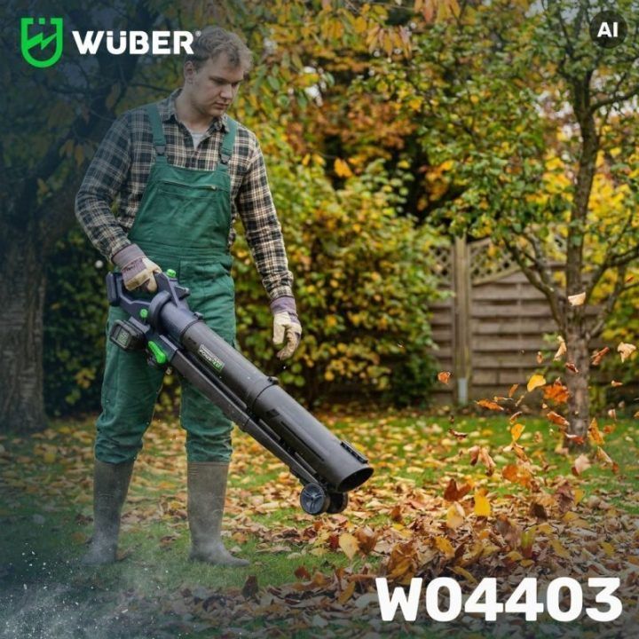 Akumuliatorinis lapų pūstuvas-siurblys WUBER W04403, 40 V, 245 km/h