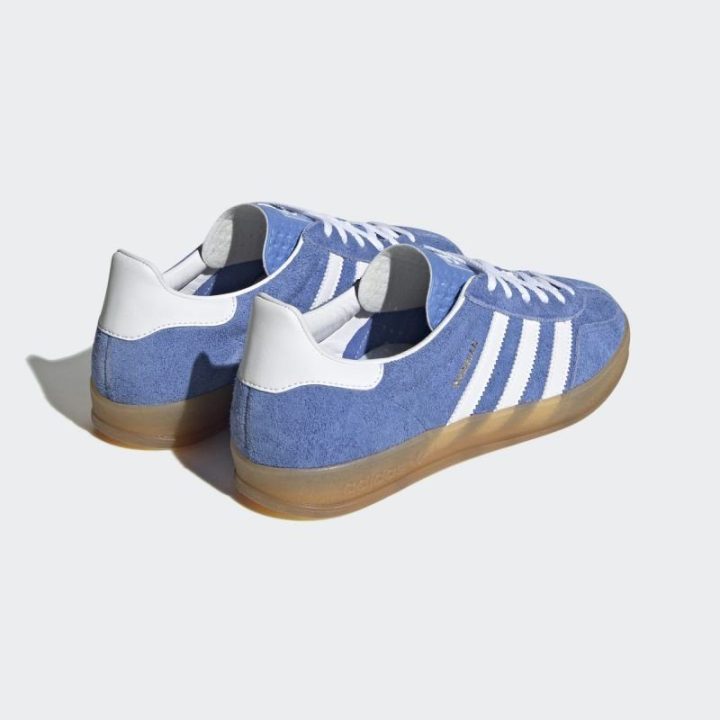 Moteriški zomšiniai sportbačiai adidas Gazelle Indoor, mėlyni