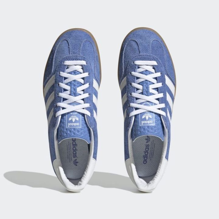 Moteriški zomšiniai sportbačiai adidas Gazelle Indoor, mėlyni