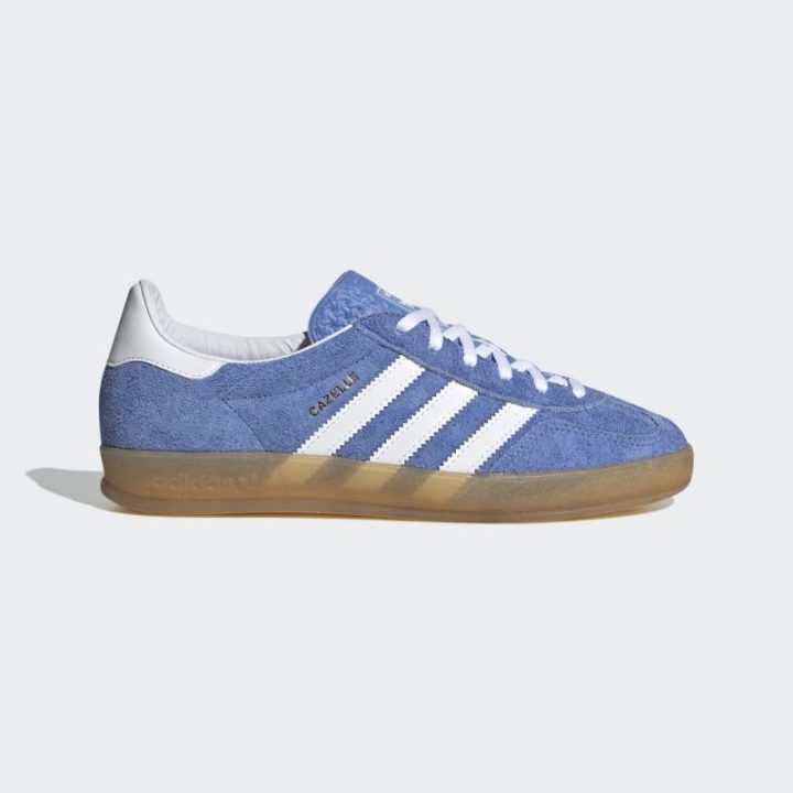 Moteriški zomšiniai sportbačiai adidas Gazelle Indoor, mėlyni