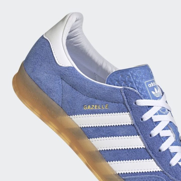 Moteriški zomšiniai sportbačiai adidas Gazelle Indoor, mėlyni