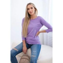 Moteriška medvilninė laisvalaikio palaidinė, violetinė