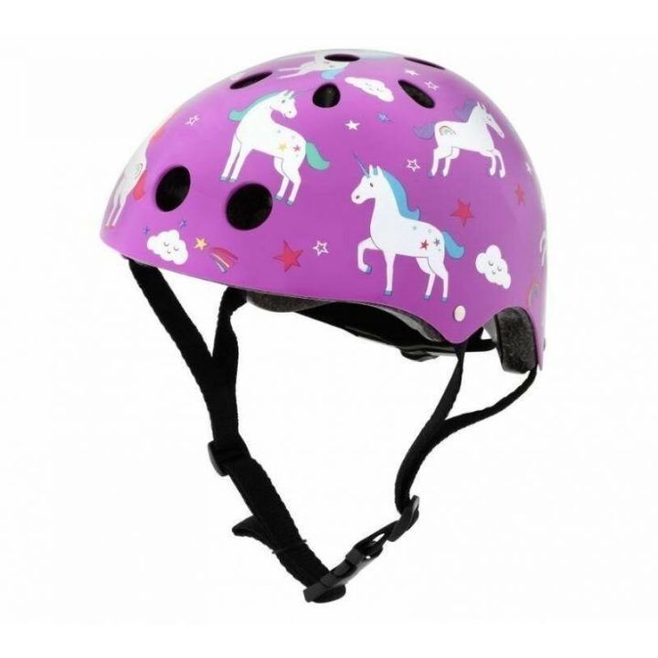 Mergaičių dviračio šalmas HORNIT Unicorn, M, rožinė ir balta
