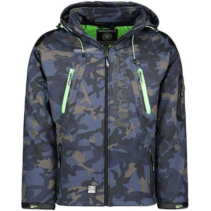 Vyriška softshell striukė Geographical Norway Techno, tamsiai mėlyna