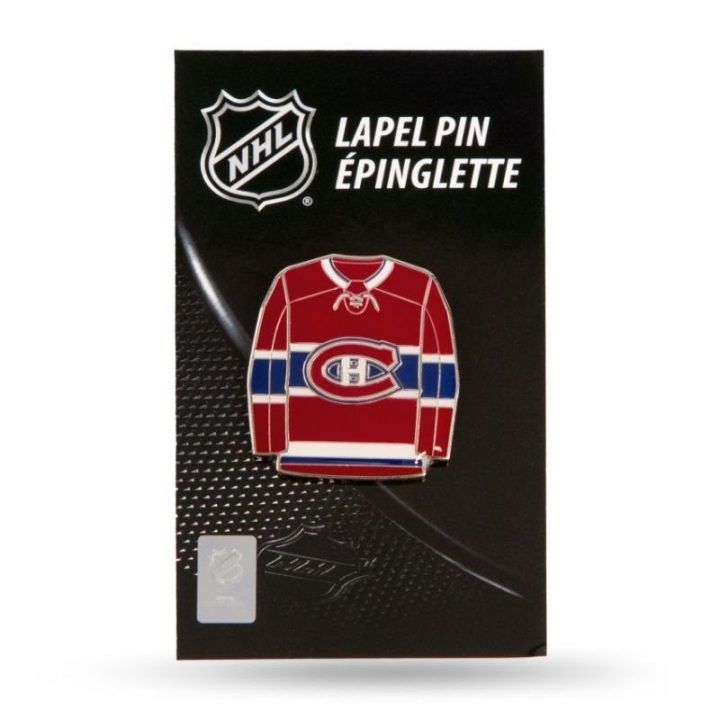 Hokejo marškinėlių formos metalinis ženkliukas Inglasco NHL Jersey