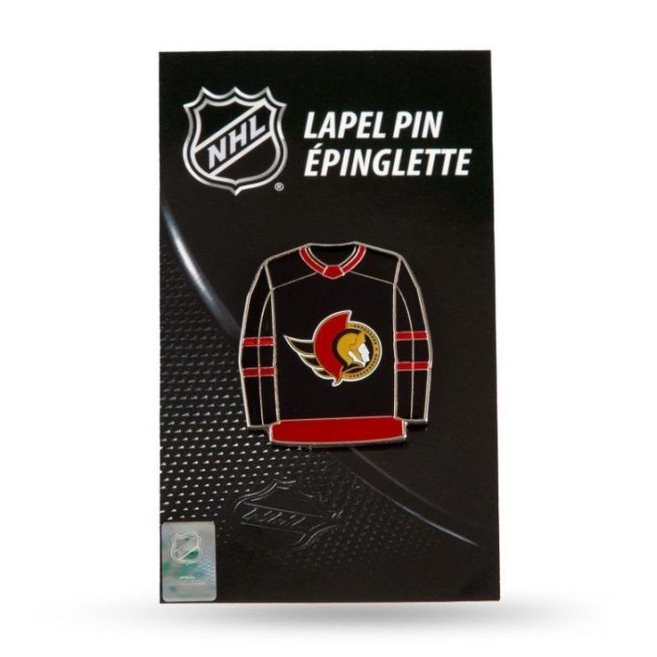 Hokejo marškinėlių formos metalinis ženkliukas Inglasco NHL Jersey