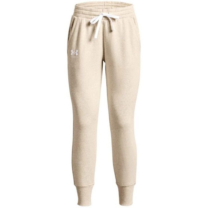 Moteriškos kelnės Under Armour Rival Fleece, kreminės